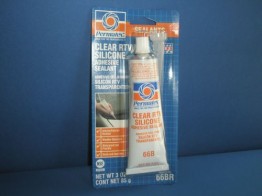 Permatex Clear RTV Silicone Adhesive Sealant